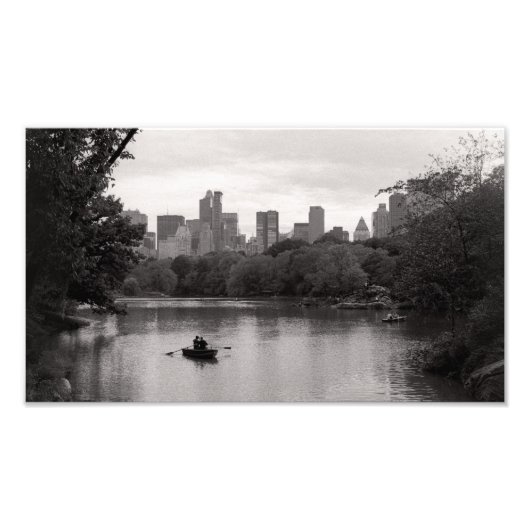 Bootfahren im Central Park NYC (Print) Fotodruck (Vorne)