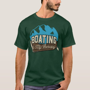Bootfahren ist mein therapeutisches Seefischlager T-Shirt