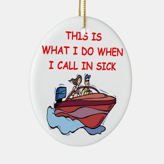 Bootfahren Keramikornament (Rechts)