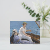 Bootfahren Postkarte (Stehend Vorderseite)