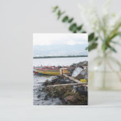 Bootfahren Postkarte (Stehend Vorderseite)