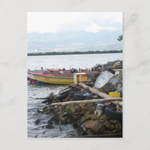 Bootfahren Postkarte