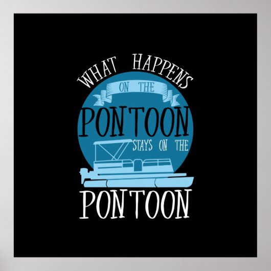 Bootfahren - Was auf dem Pontoon passiert Poster (Vorne)
