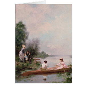 Bootfahrt auf dem Fluss, 19. Jahrhundert