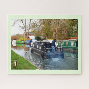 Bootfahrt auf dem Newbury Kanal Puzzle