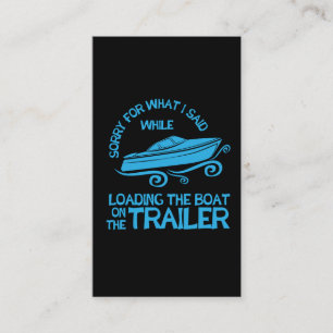 Bootfahrt-Geschenk, welches das Boot auf dem Visitenkarte