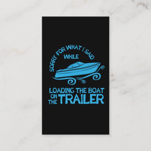 Bootfahrt-Geschenk, welches das Boot auf dem Visitenkarte (Vorderseite)