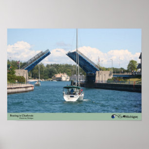 Bootfahrt in Charlevoix - Charlevoix, MI Poster