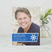 Bootfahrt-Leben-Foto-Einladung Einladung (Stehend Vorderseite)