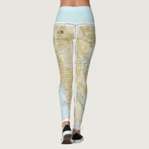 Bootfahrt-Seediagramm von San Francisco Bay Leggings