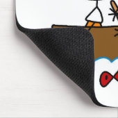 Bootfahrt-Strichmännchen Mousepad Mousepad (Ecke)
