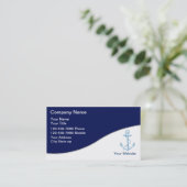 Bootfahrt-Visitenkarten Visitenkarte (Stehend Vorderseite)