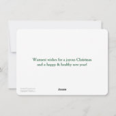 Bootfahrt-Weihnachtsmann-Weihnachtskarte Feiertagskarte (Rückseite)