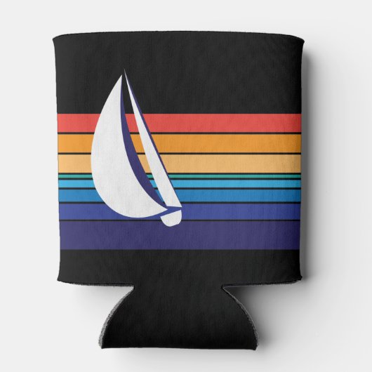 Bootfarbe Quadrat_Horizontale Zeichen_personalisie Dosenkühler (Rückseite)