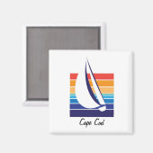 Bootfarbe Square_Cape Kabelmagnet Magnet (Vorderseite/Rückseite)