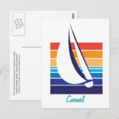 Bootfarbe Square_Carmel Postkarte (Vorne/Hinten)