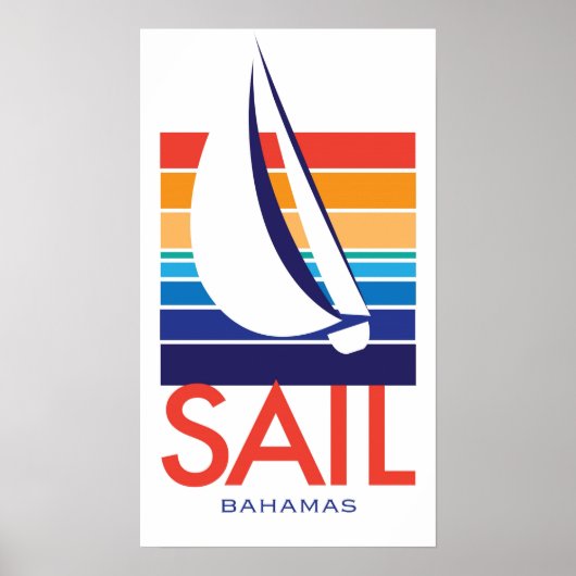 Bootfarbe Square_SAIL Bahamas Poster (Vorne)