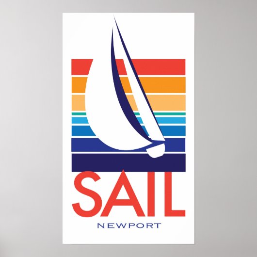 Bootfarbe Square_SAIL Newport-Poster Poster (Vorne)