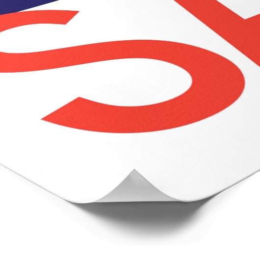 Bootfarbe Square_SAIL-Poster Poster (Ecke)