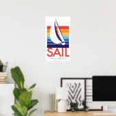 Bootfarbe Square_SAIL South Beach Poster (Heimbüro)