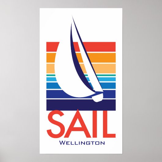 Bootfarbe Square_SAIL Wellington Poster (Vorne)