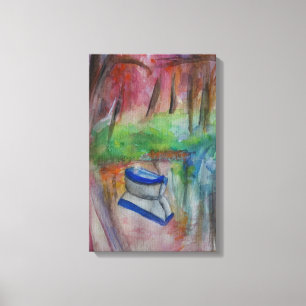 Bootfarbe Stretchierte Canvas Print Leinwanddruck