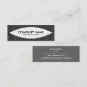 Bootform - Random Spots - Schwarz und Grau Mini Visitenkarte (Vorne/Hinten)