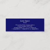 Bootform - Red on Deep Navy Mini Visitenkarte (Rückseite)