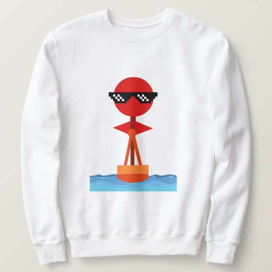 bootförmiger Mensch Sweatshirt (Design vorne)
