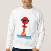 bootförmiger Mensch Sweatshirt (Vorderseite)