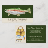 Bootführer für einfache Fischerei Visitenkarte (Vorne/Hinten)
