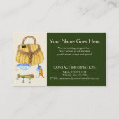 Bootführer für einfache Fischerei Visitenkarte (Rückseite)