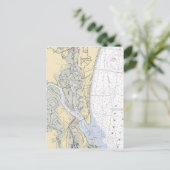 Bootgewässer von Amelia Island Florida Postkarte (Stehend Vorderseite)