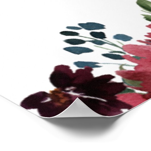 Booth Blush Blush Foto Booth Poster (Ecke)