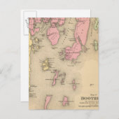 Boothbay, angrenzende Inseln Postkarte (Vorne/Hinten)