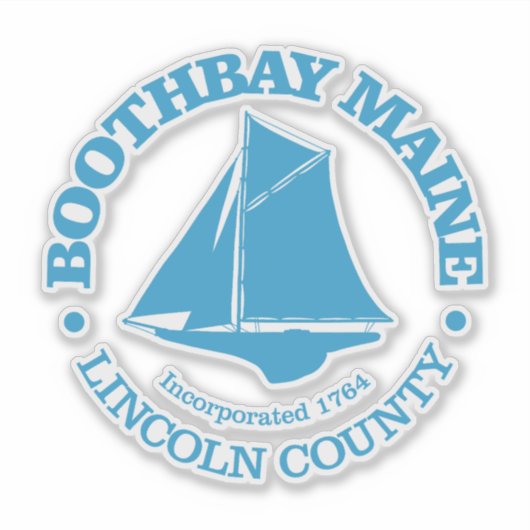 Boothbay (Hang) Aufkleber (Vorderseite)