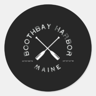 Boothbay Harbor Maine Runder Aufkleber