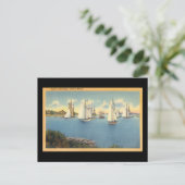 BoothBay Harbor Postkarte (Stehend Vorderseite)