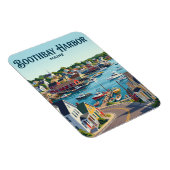 Boothbay Harbor USA Magnet (Rechte Seite)
