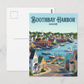 Boothbay Harbor USA Postkarte (Vorne/Hinten)