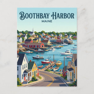 Boothbay Harbor USA Postkarte