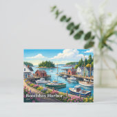 Boothbay Harbor USA Postkarte (Stehend Vorderseite)
