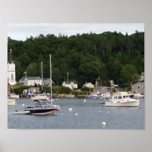 Boothbay Harbour 11" x 8,5" Poster Paper (Matte) (Vorne)