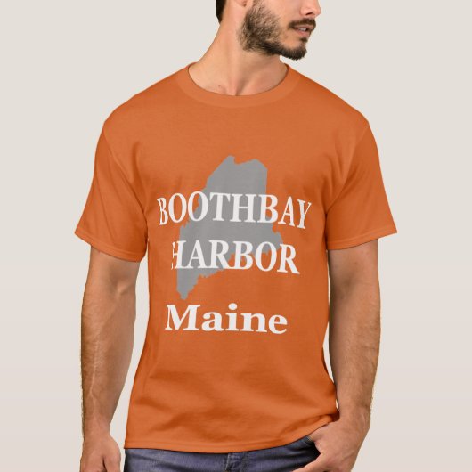 Boothbay Harbour Maine Staat City and Town Pride T-Shirt (Vorderseite)