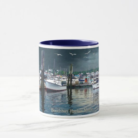 Boothbay Harbour Maine Tasse (Zentrum)