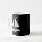 Boothbay Harbour Segelschiff Nautical Regatta Kaffeetasse (Vorderseite Links)