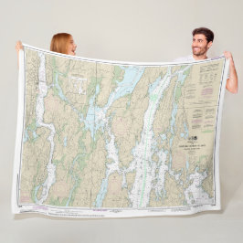 Boothbay Harbour to Bath Nautical Chart 13296 Fleecedecke