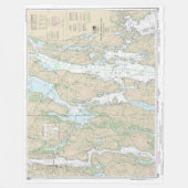 Boothbay Harbour to Bath Nautical Chart 13296 Fleecedecke (Vorderseite)
