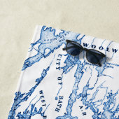 Boothbay Maine Personalisiert Bachelorette Wochene Strandtuch (Beispiel)