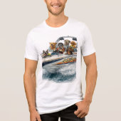 Boothund-Shirt Tri-Blend Shirt (Vorderseite)